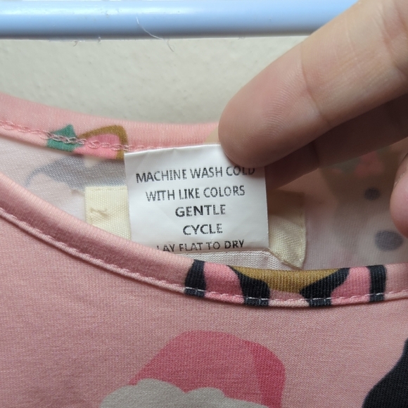 Taylor Joelle Puppy Dog Christmas Twirl Dress Pink Holiday Winter Girls Size 7 - Picture 3 of 5